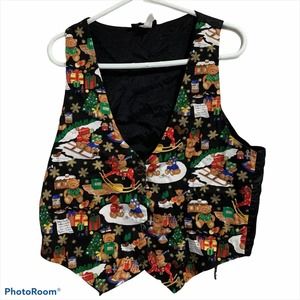 Teddy Bear Christmas Vest Size